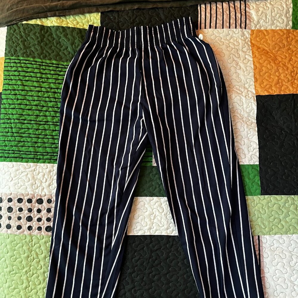 Cookman Chef Pants - Stripe in Navy